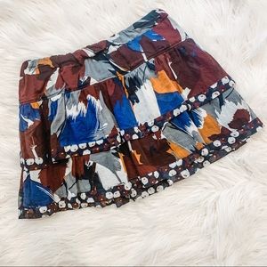 [Hollister] Navy Floral Skirt